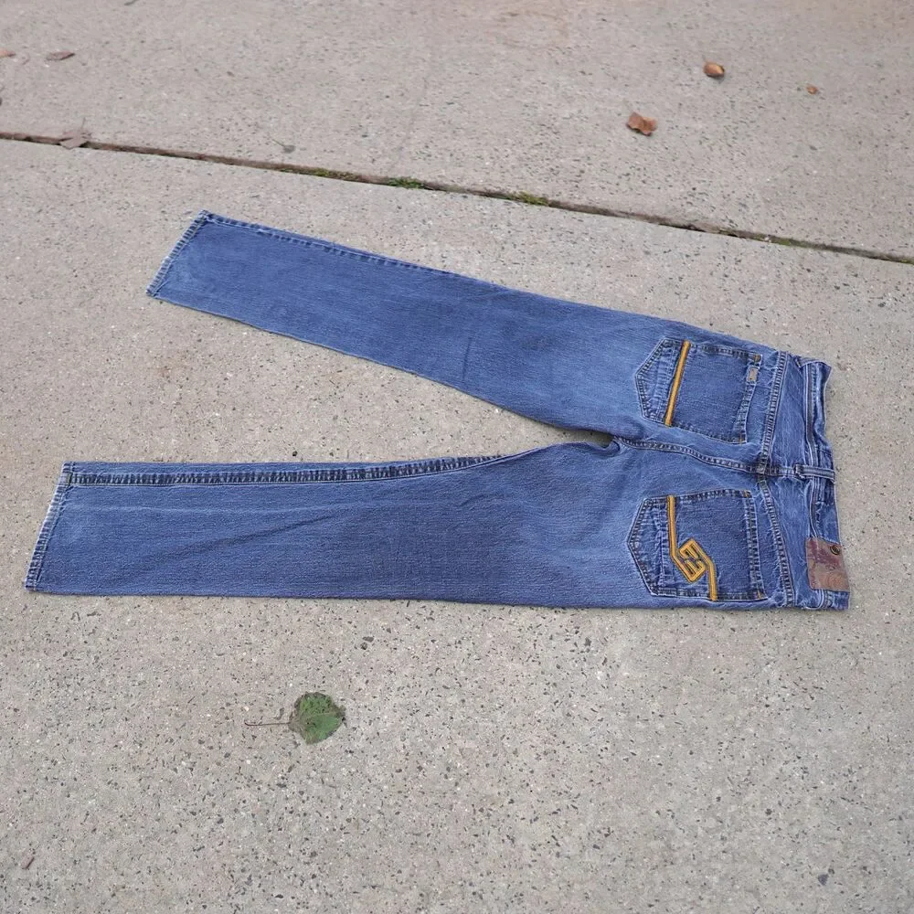 Vintage Y2K Enyce Jeans Size 34 Low Rise Relaxed Fit 100% Cotton Denim Hip Hop